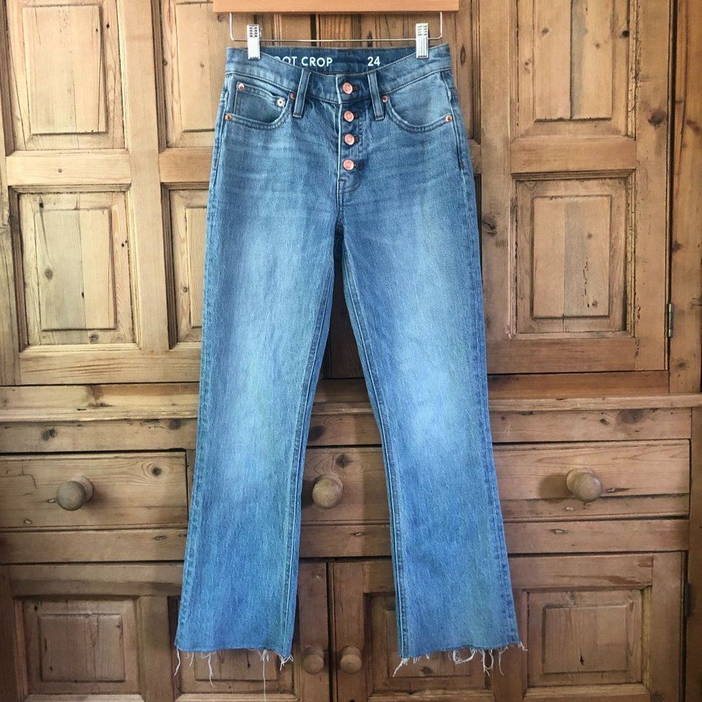 J. Crew Women's demi Boot Cut Jeans - Blue